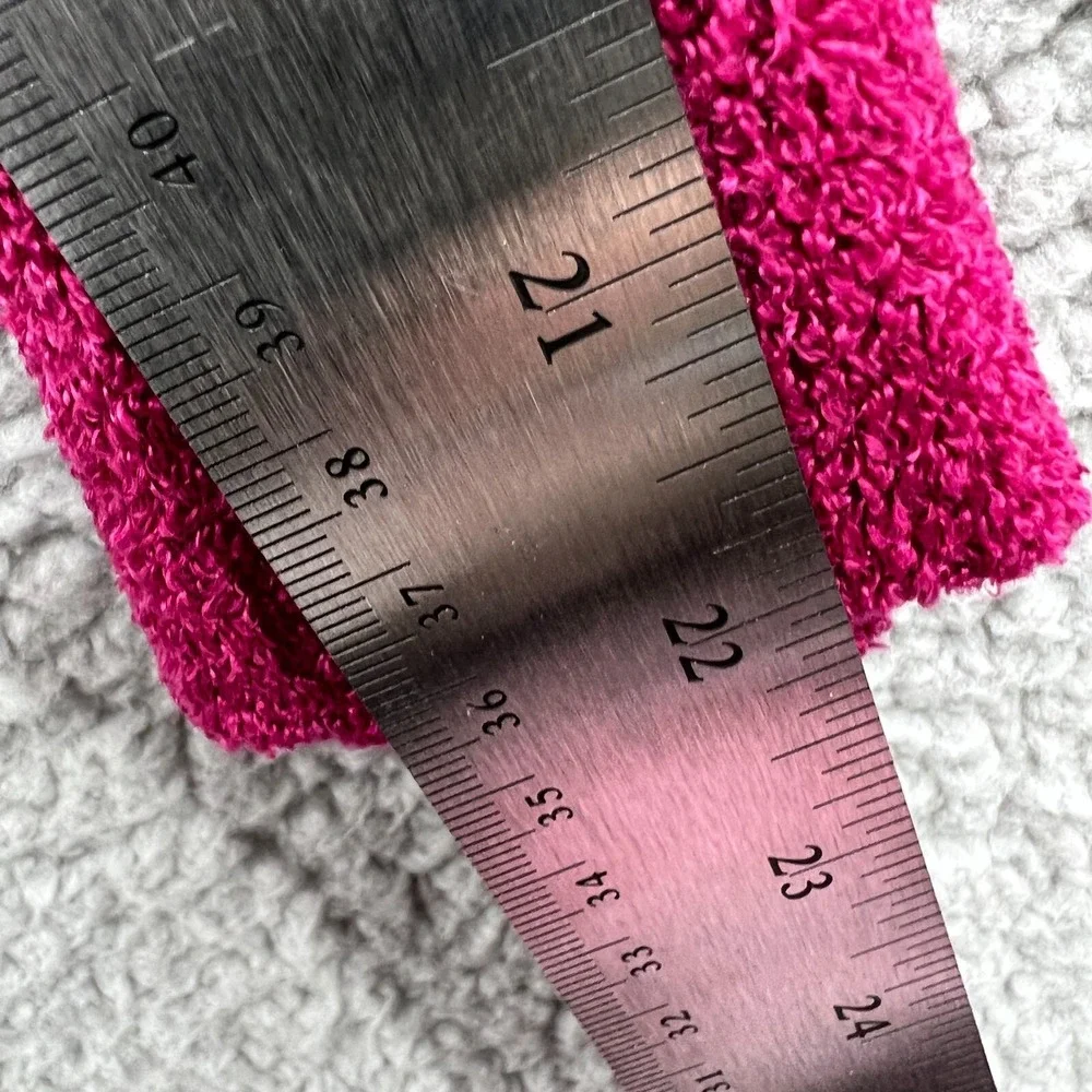 Womens‎ Eyelash Knit Sweater XL Raspberry Cozy Soft Capsule Minimalist V Neck